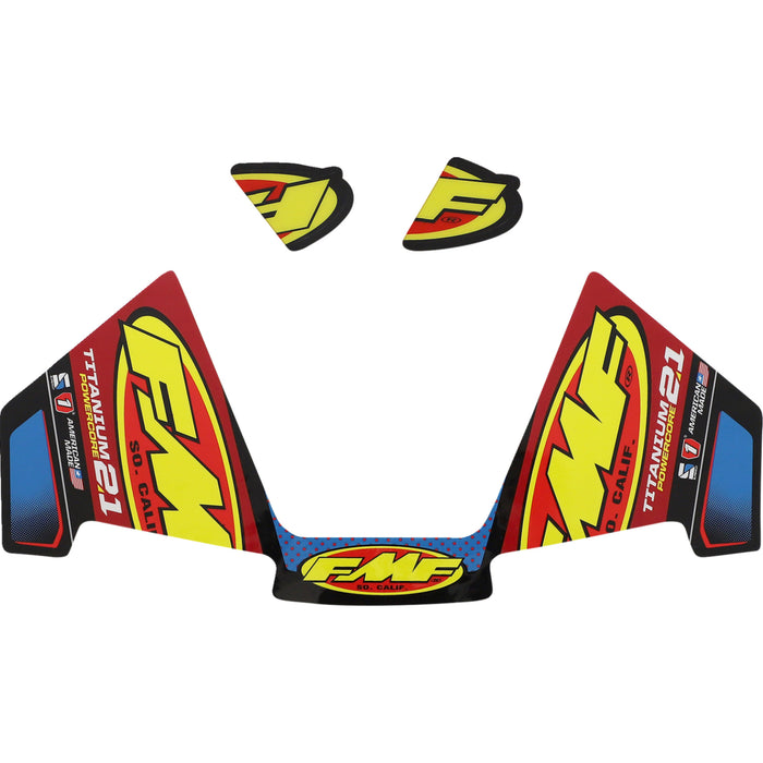FMF 4320-2527 014950 FMF Exhaust Replacement Decal Exhaust Replacement Decal - Titanium Powercore 2.1