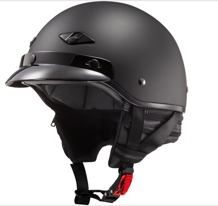 CLOSEOUT 50% OFF LS2 Bagger Matte Black Half Helmet