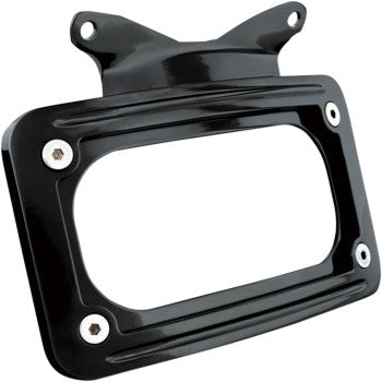 KURYAKYN 2030-0648 3147 Curved License Plate Mount with Frame - Black