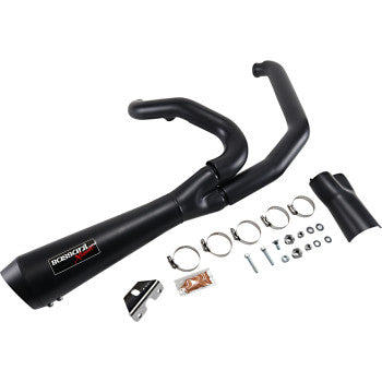 BASSANI XHAUST 1800-2446 1F42RB Road Rage 2:1 Short Exhaust System for FL '17+ - Black