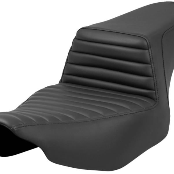 SADDLEMEN 0801-1680 823-07-171 Step-Up Seat Tuck-n'-Roll - Black - Road Glide/Street Glide 23-24