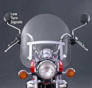 National Cycle NC125A 83-22 Harley XL/FXR/D/17-25 Hon/07+ Kaw Dakota 3 W/low Turn Signals Windshield-clr - User 1