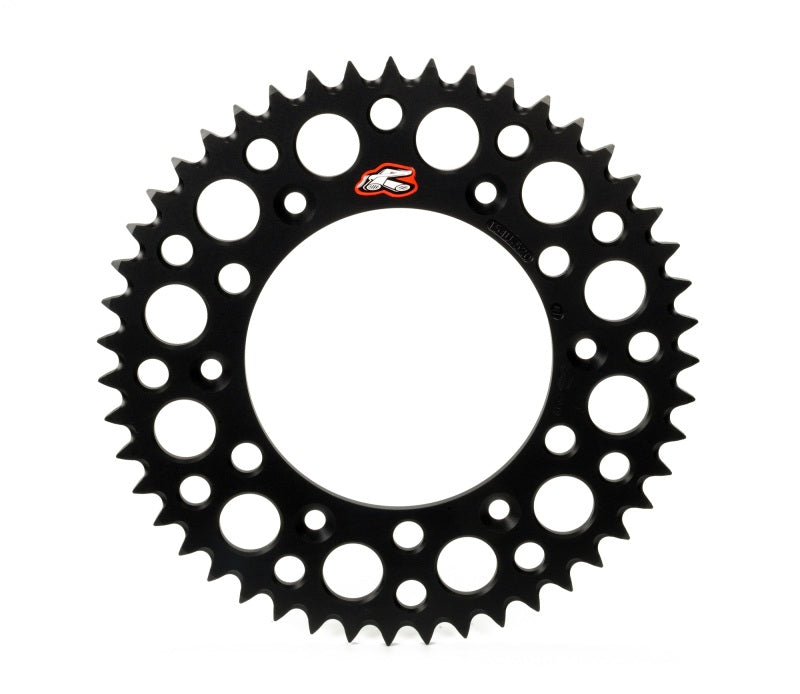Renthal 150U-520-51GBBK 15-22 Yamaha WR 250F/ YZ 250F/FX/ 2005 YZ450F Rear Grooved Sprocket - Black 520-51P Teeth - User 1