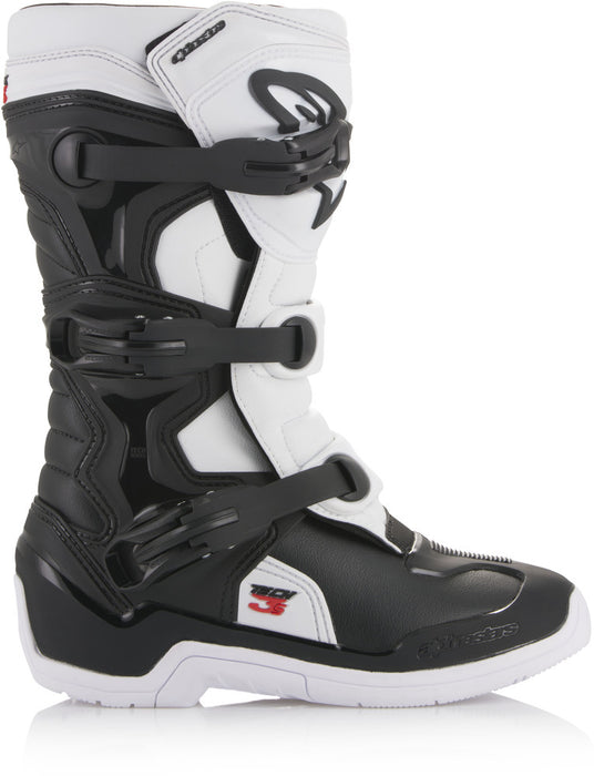 Alpinestars 482-42605 2014018-12-5 TECH 3S BOOTS BLACK/WHITE SZ 05