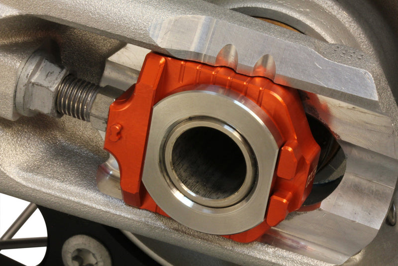 Works Axle Blocks Elite KTM HUS Orange - 17-263 KTM Dirt Bikes 2013-2022