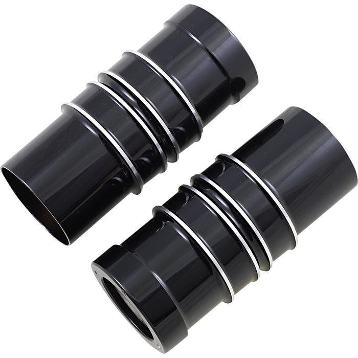 COVINGTONS 0411-0189 C1814-B Fork Leg Bells — Finned Fork Leg Bells - Black - Ripper