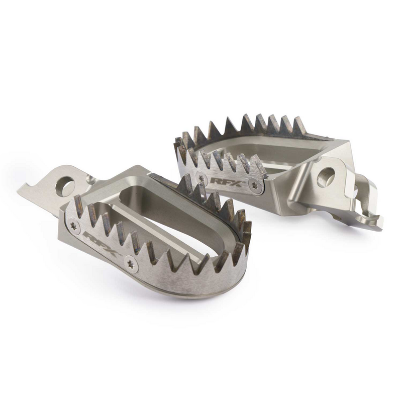 Rfx PRO Footpegs TIT Alum KTM Husqvarna GAS - FXFR 50300 99TA For Husqvarna Dirt Bikes 2016-2024 | KTM Dirt Bikes 2016-2024