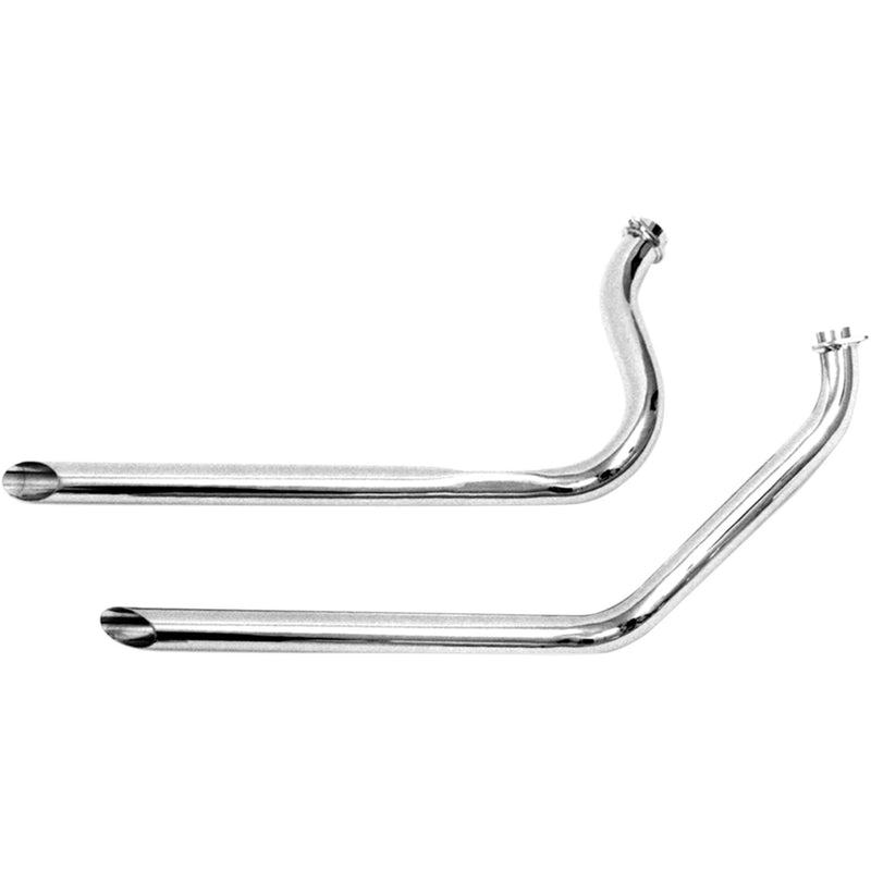 Paughco Drag Pipes 2-Into-2 Exhaust System - 734-40 For Harley Electra Glide 1970-1984