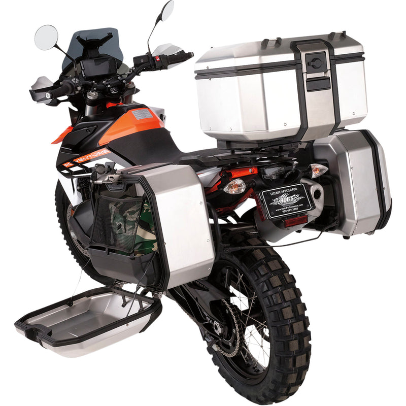MOOSE OFFROAD 3501-1827 Kenai Case Kenai Top Case - 37 Liter - Silver