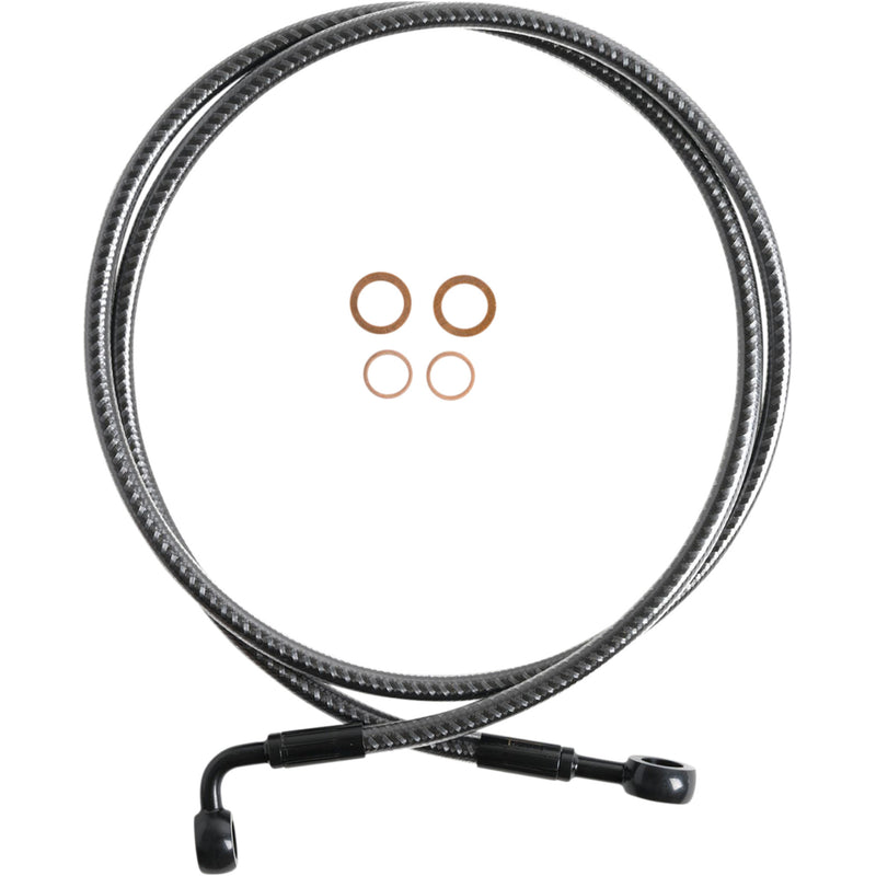 Magnum Shielding E-Z Align Series Brake Line - 76450SW For Harley Softail / Dyna 1985-2003