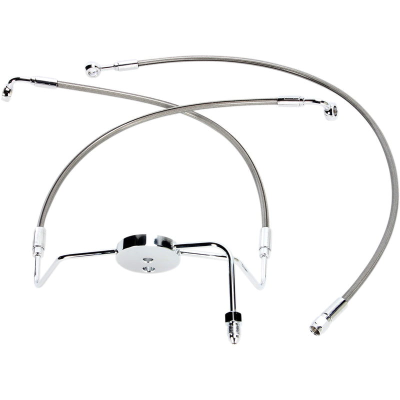 Magnum Shielding XR Stainless Extreme Response Front Brakeline Kit Brake Line Steel For Harley Touring 1994-2007