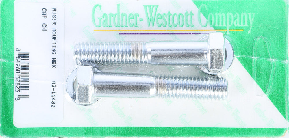 Gardner-westcott 830-1074 02-11430 RISER BOLTS CHROME HEX CAP 1/2-13 X 2 3/4 COARSE THREAD