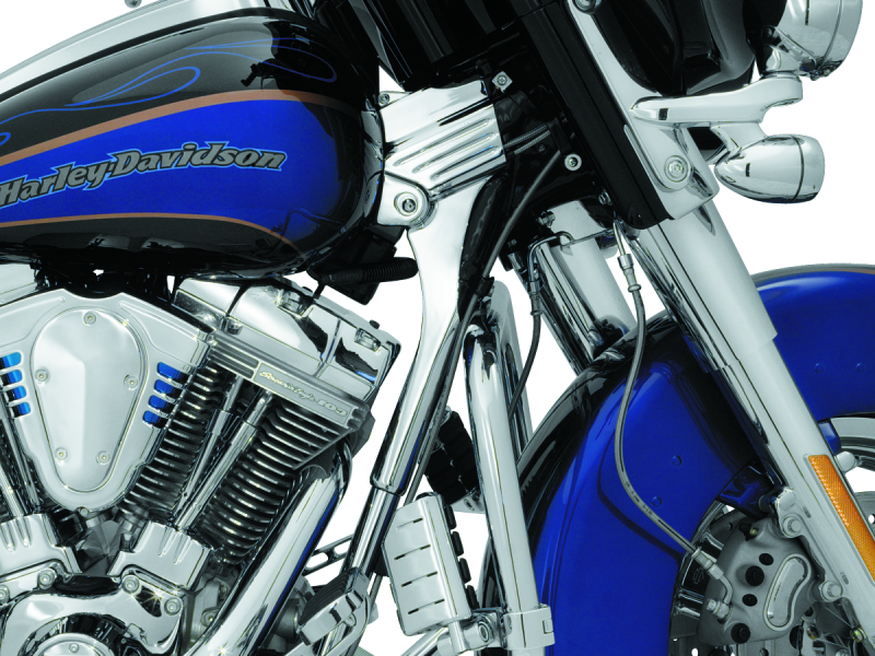 Kuryakyn 8146 Deluxe Neck Cover Kit 95-05 Touring Models Chrome - User 1