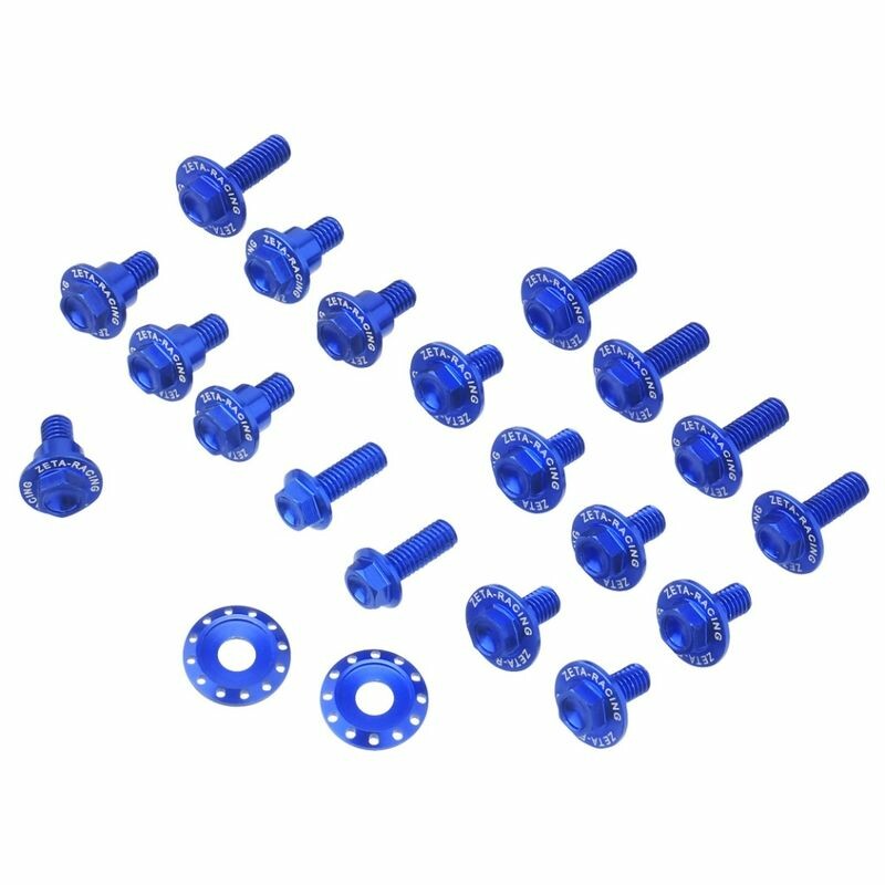 Zeta Aluminum Bolt Kit Yamaha Blue - ZE88-5656 Yamaha YZ 125 / YZ 250 2022-2023