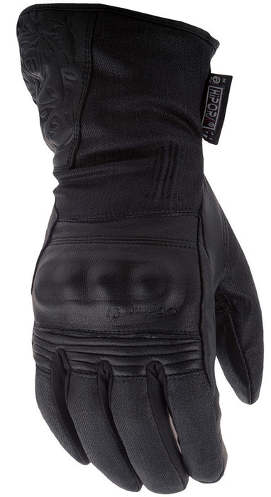 Highway 21 489-0096M #5884 489-0096~3 WOMEN'S BLACK ROSE GLOVES BLACK MD