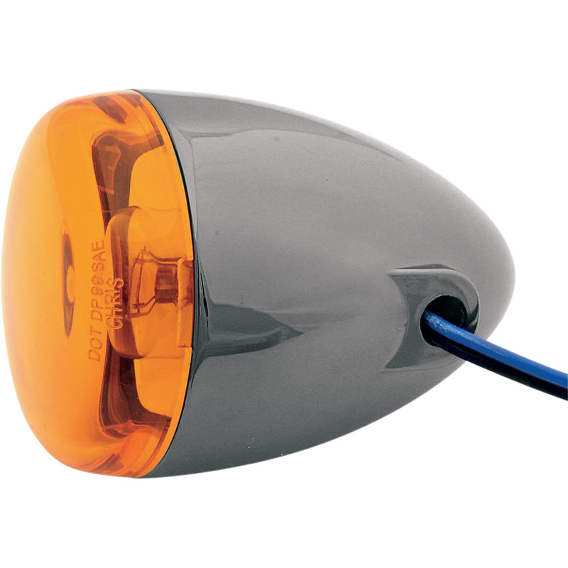 CHRIS PRODUCTS 2020-0153 8501A-BN Custom Turn Signal LED Turn Signal - Black Nickel/Amber
