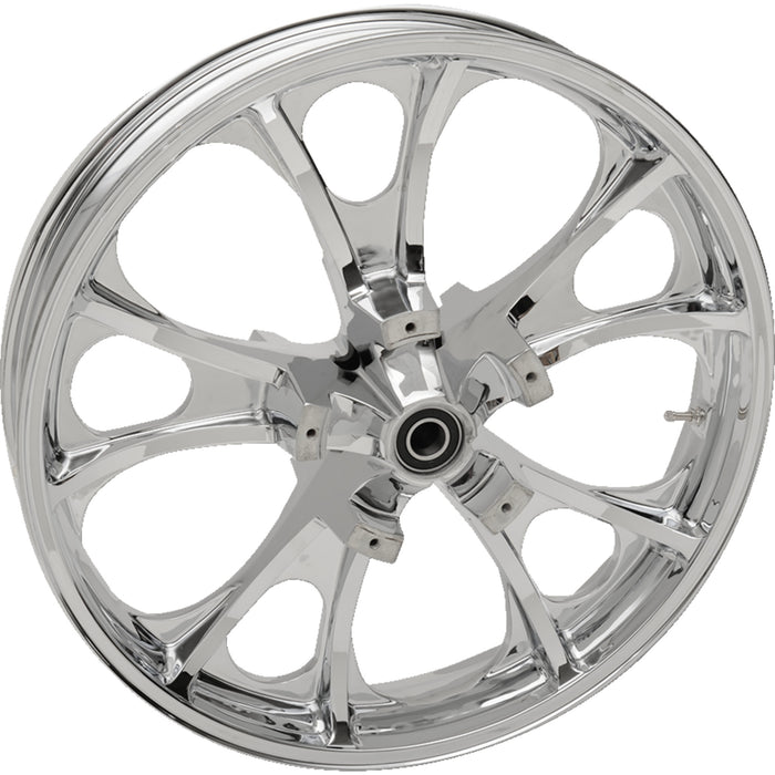 COASTAL MOTO 0201-2395 3D-LGO213CHABST Largo Precision Cast 3D Front Wheel - Dual Disc/ABS - Chrome - 21"x3.50"