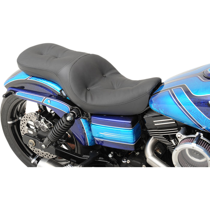 DRAG SPECIALTIES 0803-0560 Low-Profile Touring Seat — Pillow Low Touring Seat - Pillow - FXD/FLD '06-'17