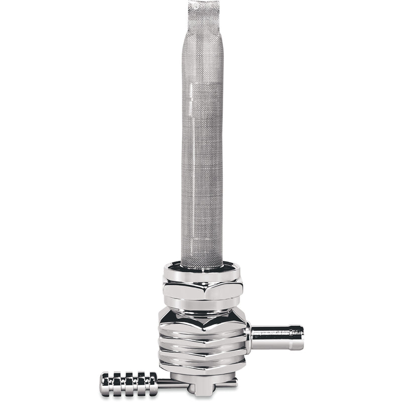 PINGEL DS-390509 6311-CHF Power-Flo Fuel Valve - Hex Fuel Valve - Finned Chrome - 22 mm