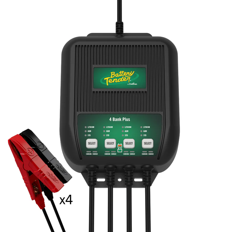 Battery Tender 56-1140 022-0148-DL-WH MULTIPLE BANK PLUS 4 STATION