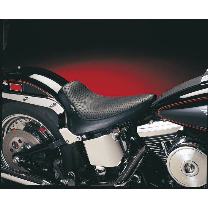 LE PERA DS-905516 LN-870 Silhouette Solo Seat - Basketweave - Black - Softail '84-'99