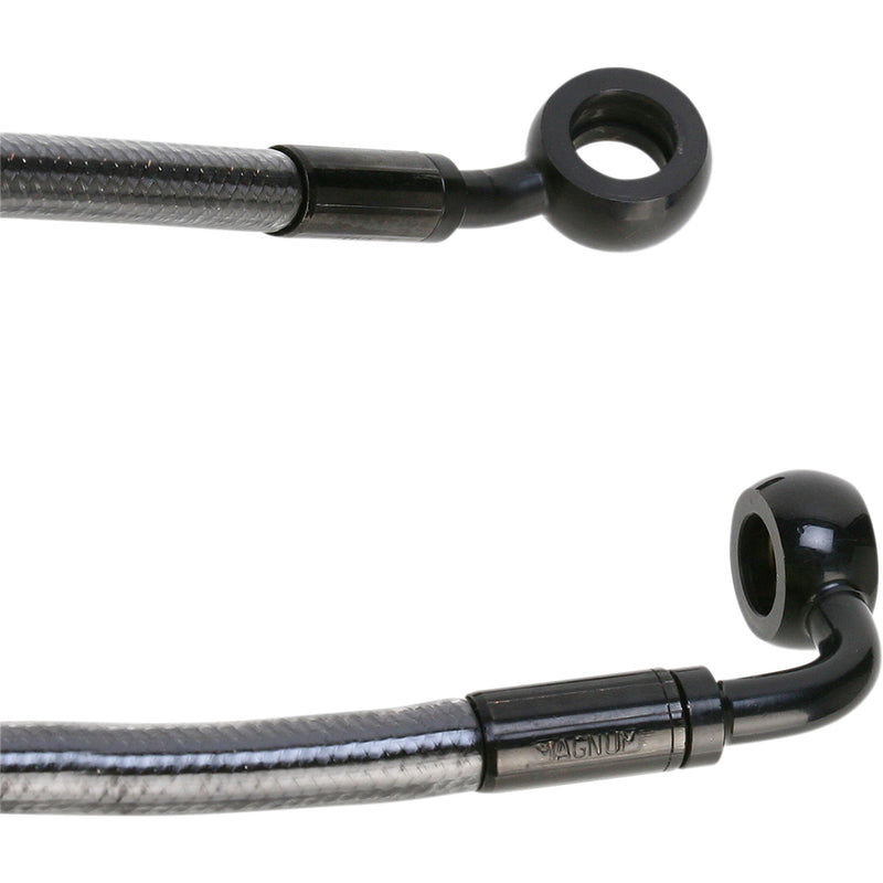 Magnum Shielding E-Z Align Series Brake Line - 46138SW For Harley Motorcycles 1985-2017