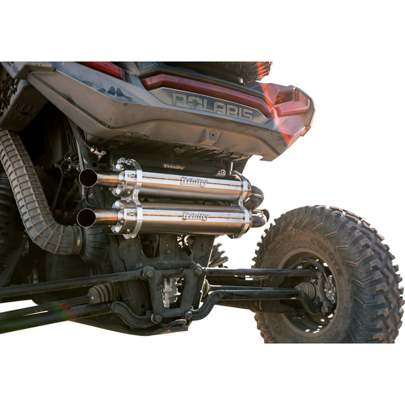 Trinity Racing Muffler - TR-4186S-SS Polaris RZR 2024