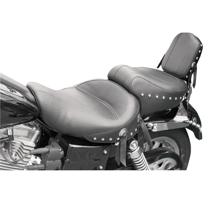 MUSTANG 0803-0221 75109 Studded 2-Up Seat - Wide Studded Seat - Dyna '04-'05