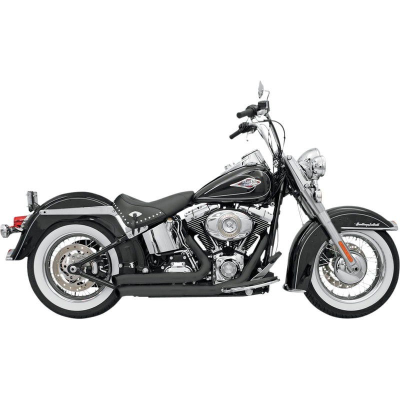 Bassani Xhaust Firepower Series 2-Into-2 Exhaust System - 12123D For Harley Softail 1986-2017