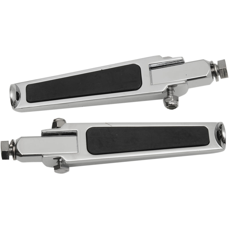 DRAG SPECIALTIES 1904-6452 Footpegs with Rubber Inlay Bolt-On Footpegs - Rubber Inlay