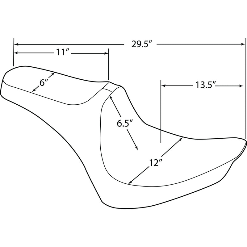 Drag Specialties Predator Seat For Harley Softail / 15th Anniversary / Screamin' 2000-2017