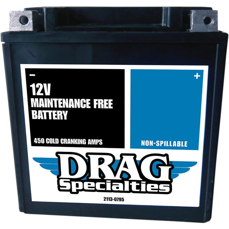 Drag Specialties YTX Battery - 2113-0795 For Harley Touring 1999-2023