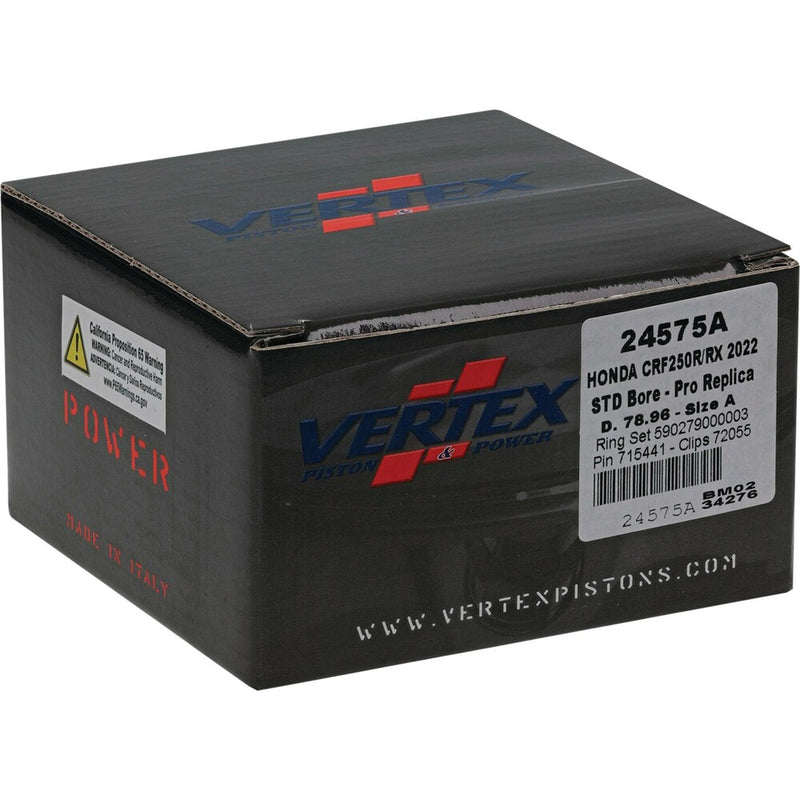 Vertex Piston Kit Forged 78.96/Standard 13.9:1 - 24575A Honda CRF250R / CRF250RX 2022-2024