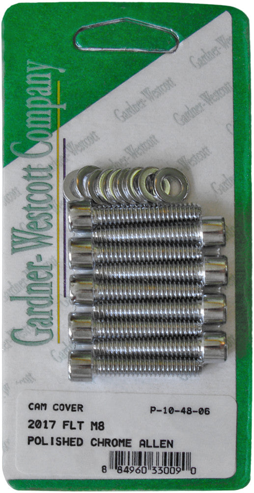 Gardner-Westcott CAM Cover Hardware Kit FLT M8 - P-10-48-06 For Harley Touring 2017-2019