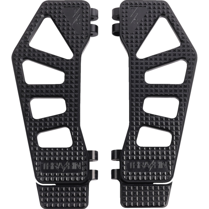 THRASHIN SUPPLY CO. 1621-1115 TSC-2214-1 Floorboard Extensions - Apex Floorboard Tail Extension - Black