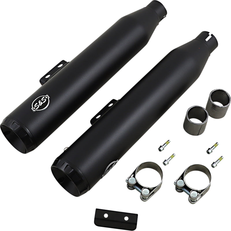 S&S Cycle Grand National Muffler - 550-0754B For Harley Softail 2018-2024