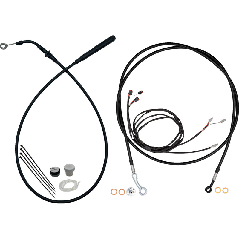 Fat Baggers Inc. Cable Kit - 219014-B For Harley Touring 2021-2024