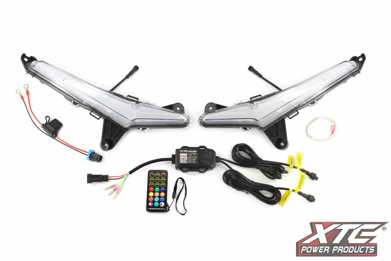 Xtc Power Products Front Signature Light SET Rgb+w - CAN-MAVR-STL-RGBW Can-Am Maverick 2024-2026