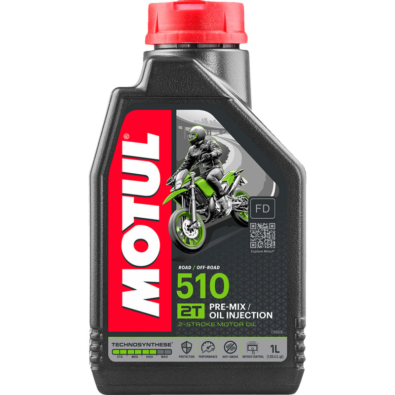 MOTUL 3602-0027 104028 510 Synthetic 2T Engine Oil 510 2T Anti-Smoke Oil - 1L