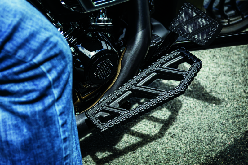 Kuryakyn 3575 Riot Brake Pedal Pad FL Models Satin Black - User 1