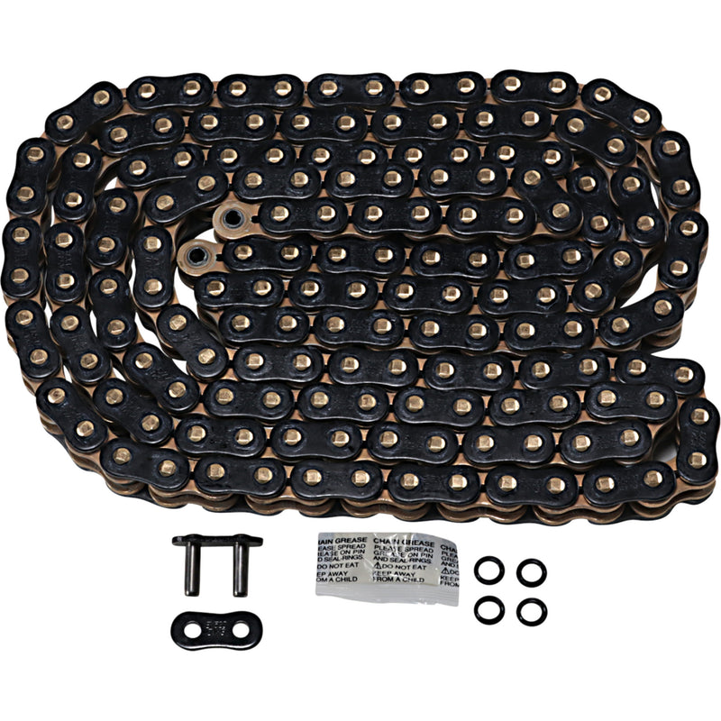 EK 1223-1476 520ZVX3-160KG 520 ZVX3 Extreme Sportbike Series Chain 520 ZVX3 - Sportbike Chain - 160 Links - Black/Gold