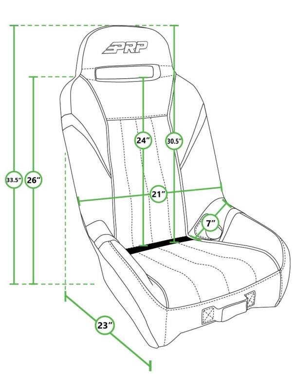 PRP Seats A5701-PORXP-203 PRP Polaris RZR PRO Xp/pro R/turbo R Gt/s.e. Suspension Seat- Black/gray - Photo - Close Up
