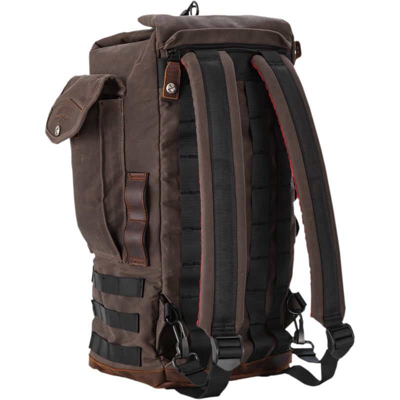 BURLY BRAND 3517-0453 B15-1013D Voyager Sissy Bar Backpack - Dark Oak