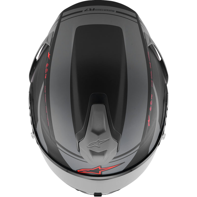 ALPINESTARS Supertech R7 A-Core Helmet 22.06 - Matte Black/Gray/Red