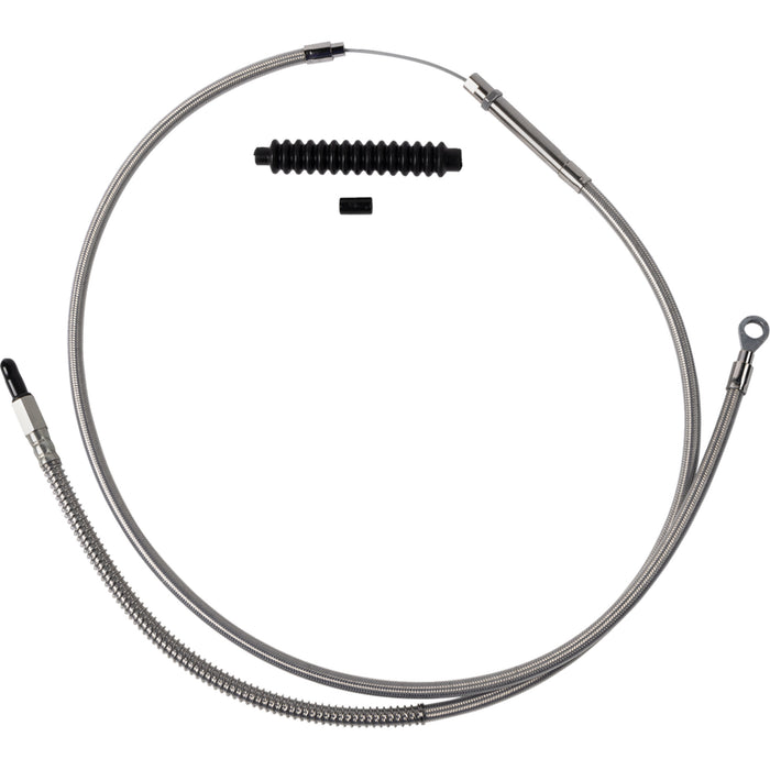 BARNETT 0652-3072 102-30-10063-6 High-Efficiency Stainless Steel Clutch Cable for Harley-Davidson - +6"