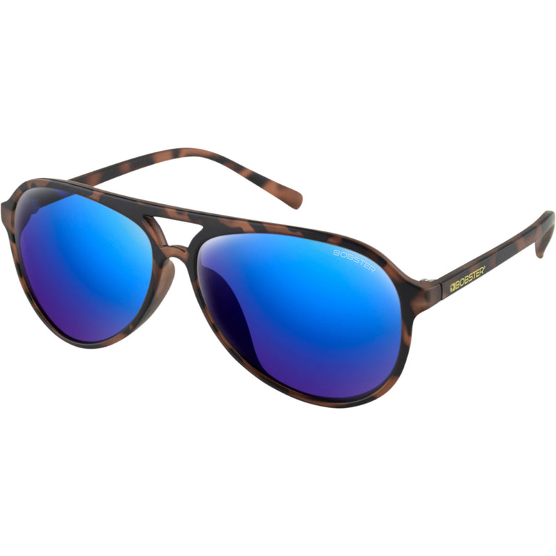 BOBSTER 2610-1393 BMAV101HD Maverick Sunglasses matte brown tortoise - brown hd blue mirror