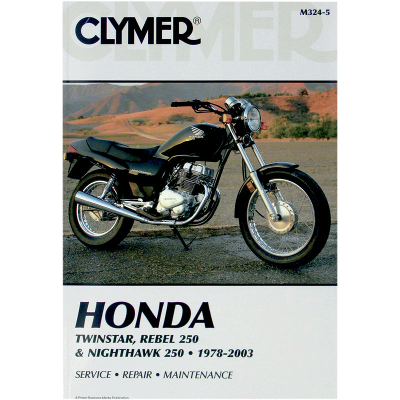CLYMER M324 CM3245 Motorcycle Repair Manual — Honda Manual - Honda Rebel 250