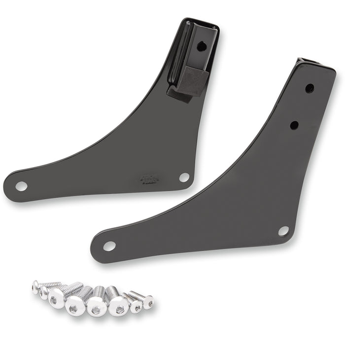 KHROME WERKS 1504-0091 263860 Side Plates - Black - FLS/FXS