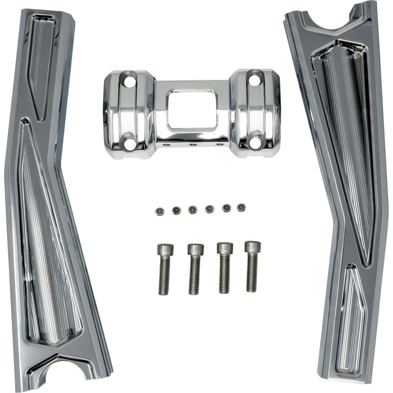 KODLIN USA 0602-1554 KUS55134 Ascent Pro Risers pullback - 10" - chrome