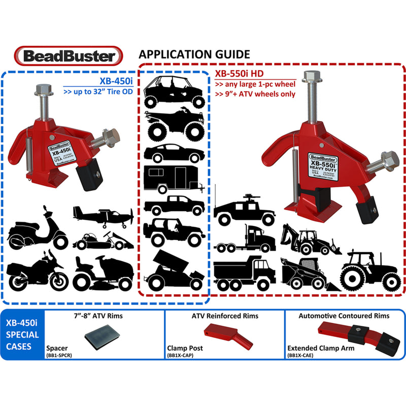 BEADBUSTER 3810-0183 BB1X XB-450i All-Purpose Tire Bead Breaker XB-450i Tire Bead Breaker - All-Purpose